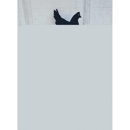 The Lazy Scroll Hen Roof Mount Weathervane TH331054